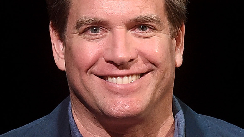 Michael Weatherly with wide smile