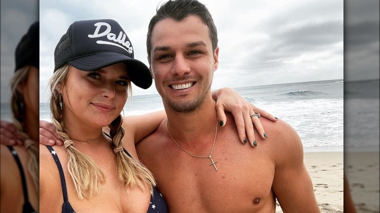 Miranda Lambert at the beach with Brendan McLoughlin