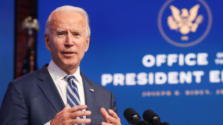 Joe Biden at the podium