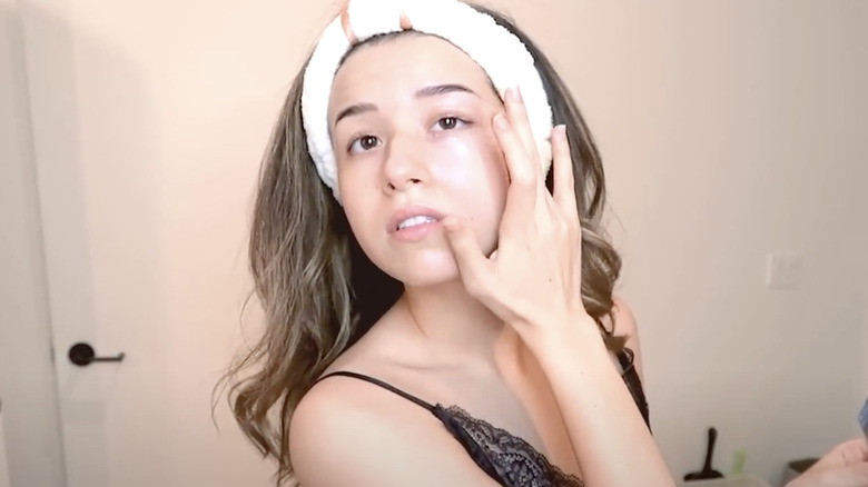 Pokimane skincare routine