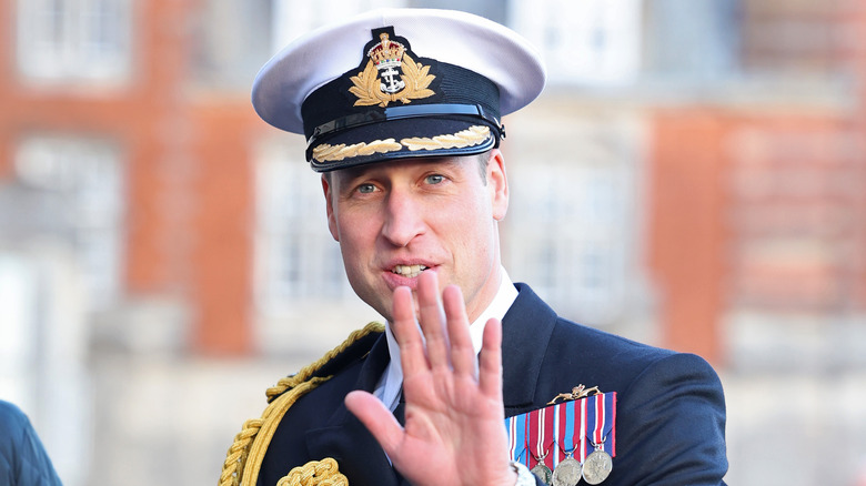 Prince William wearing a hat