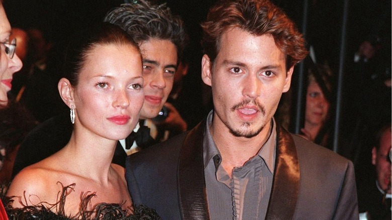 Johnny Depp and Kate Moss in 1998