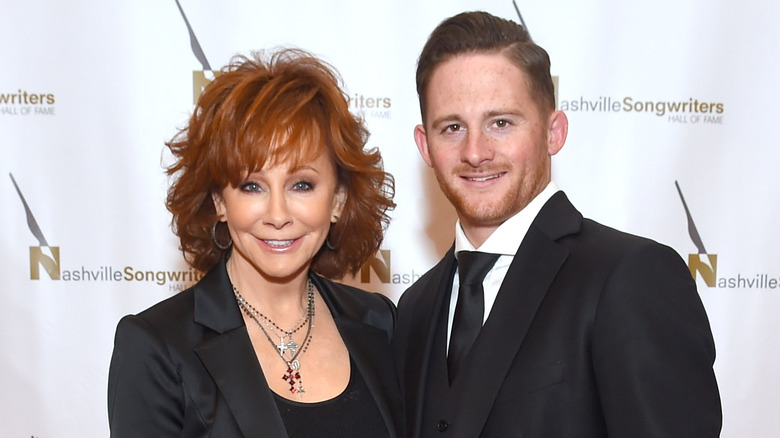 Reba McEntire and her son 