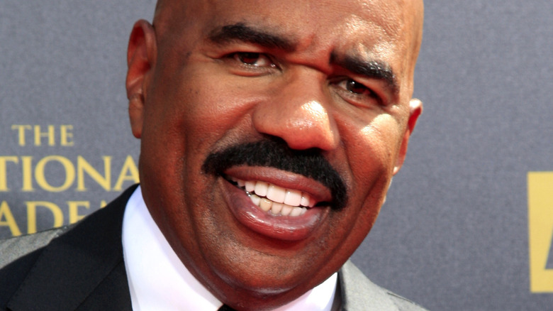 Steve Harvey looking at the camera