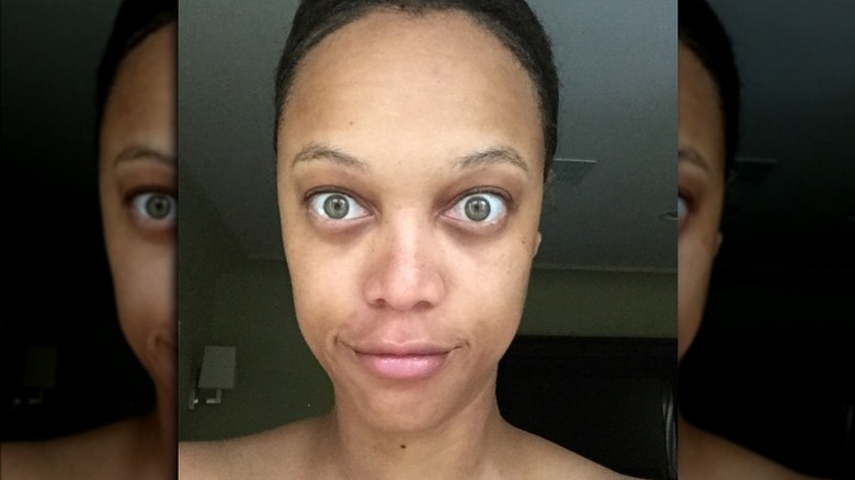 Tyra Banks makeup free