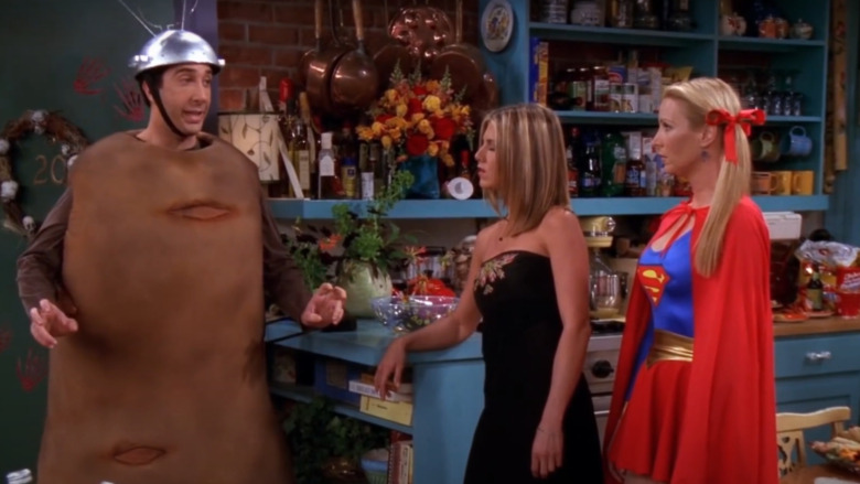 Ross from Friends dressed like Spudnik