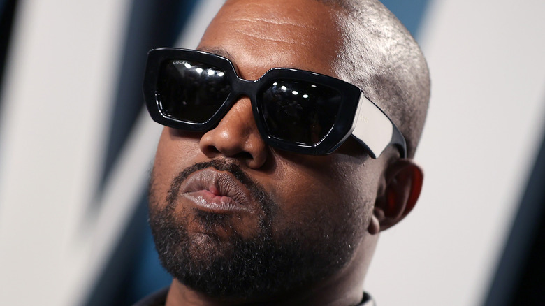 Kanye West wearing sunglasses