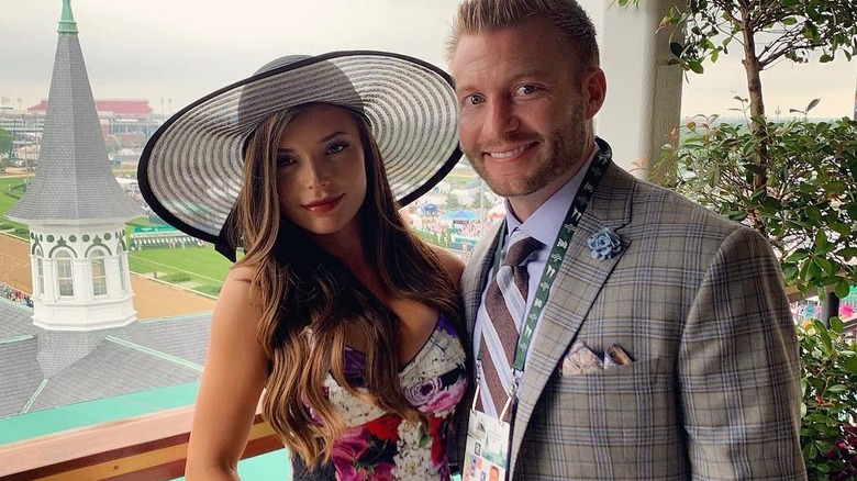 Sean McVay and Veronika Khomyn smiling