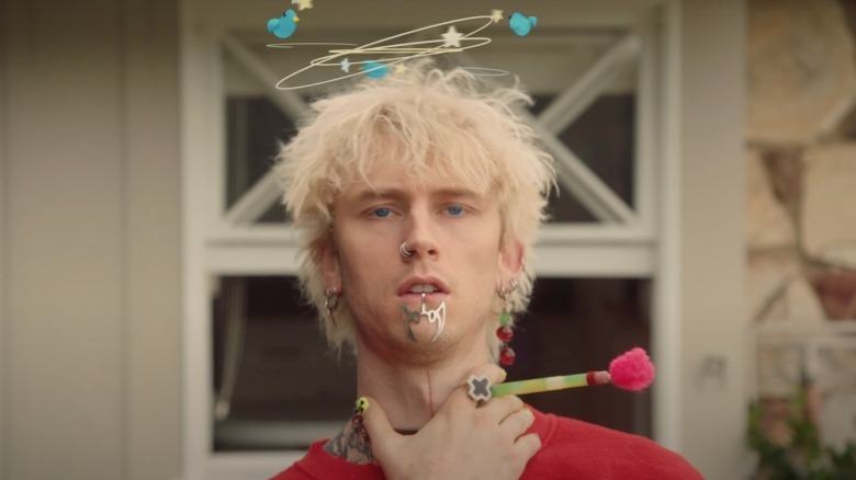 Machine Gun Kelly in the "Emo Girl" music video