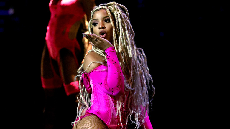 Chloe Bailey performing onstage