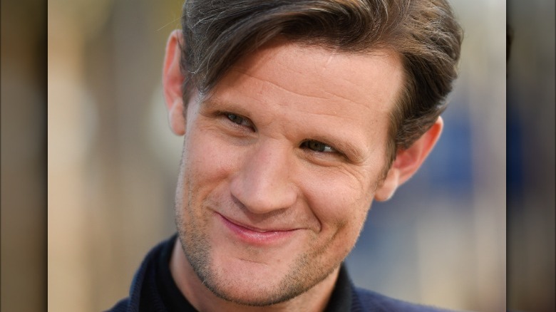 Matt Smith smirking to left