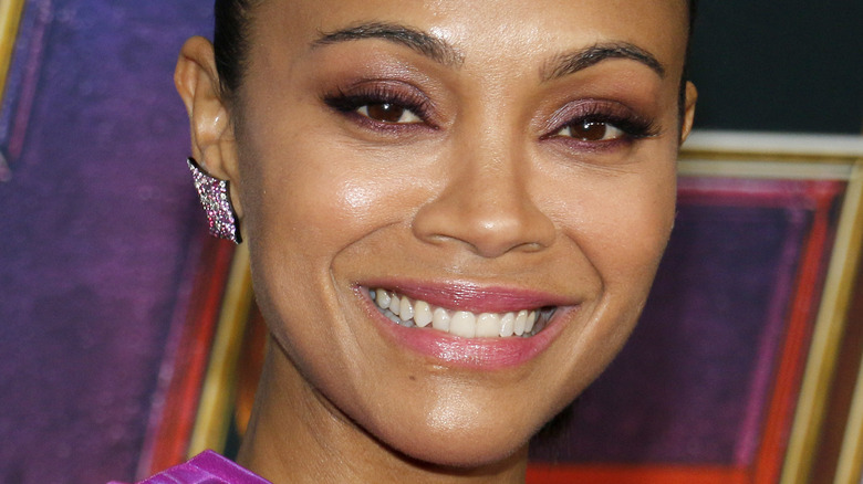 Zoe Saldana smiling