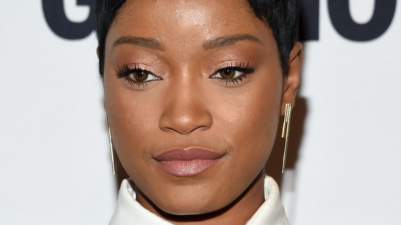 A closeup of Keke Palmer, posing