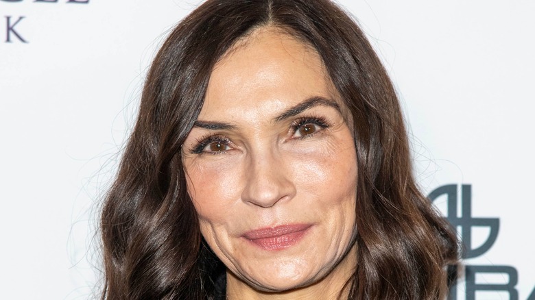 Famke Janssen smiling