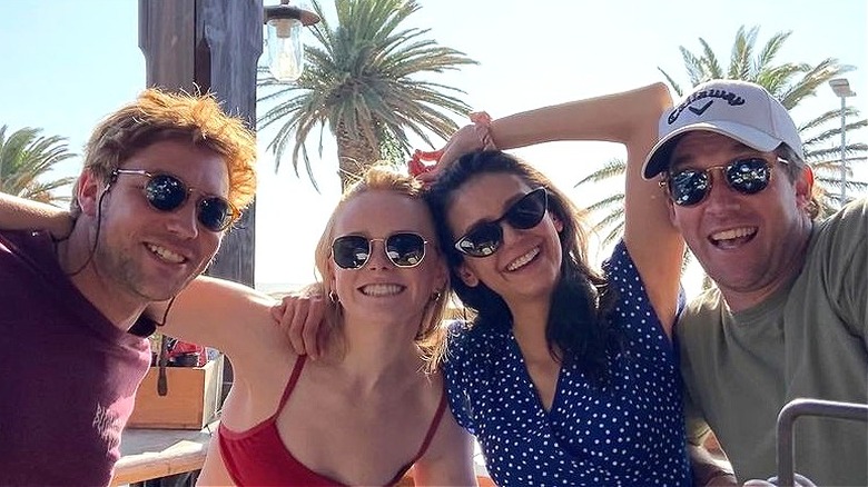 Josh Taylor and co-stars smiling