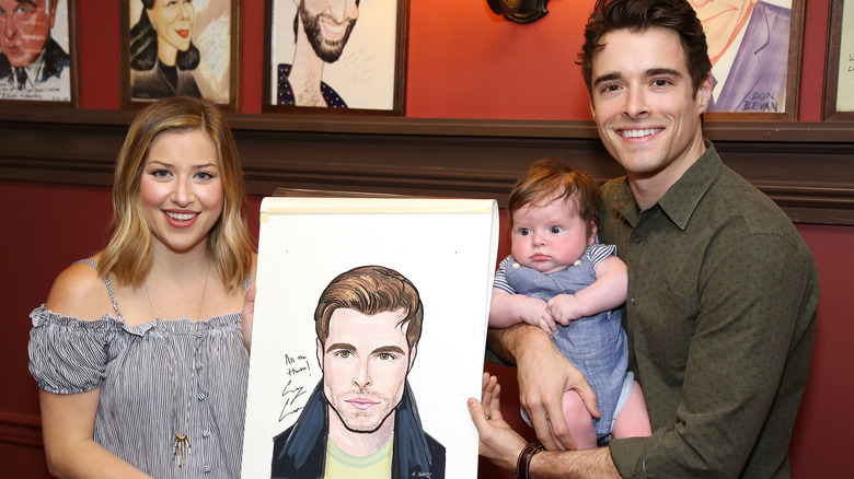 Meghan Woollard, Elliott, and Corey Cott posing