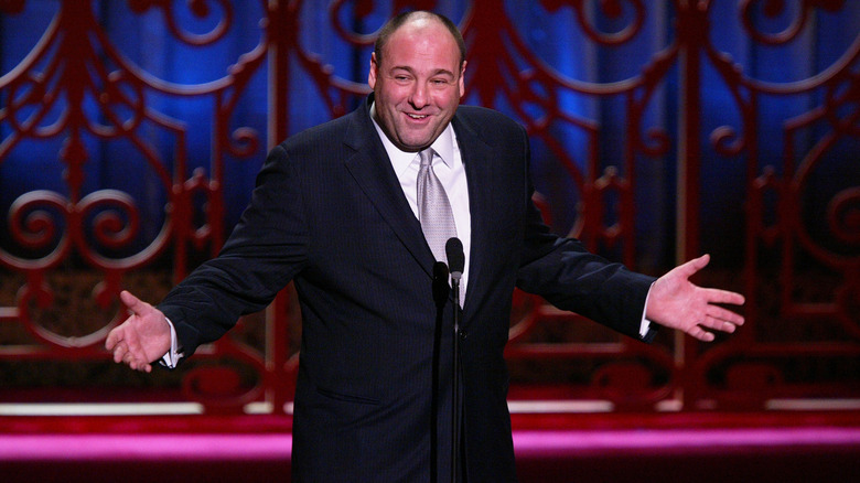 James Gandolfini on stage