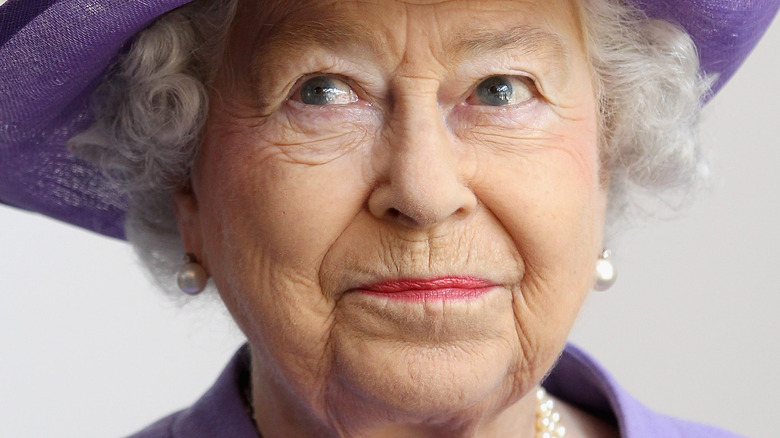 Queen Elizabeth II posing