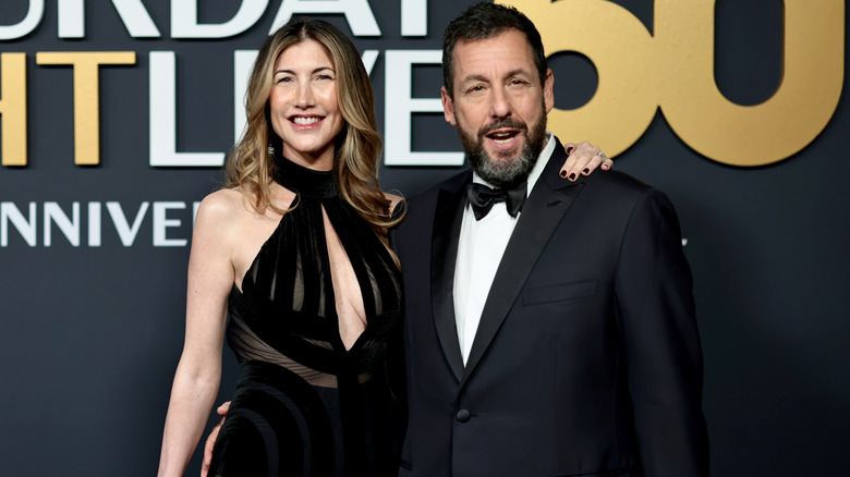 Jackie Sandler and Adam Sandler at SNL anniversary event