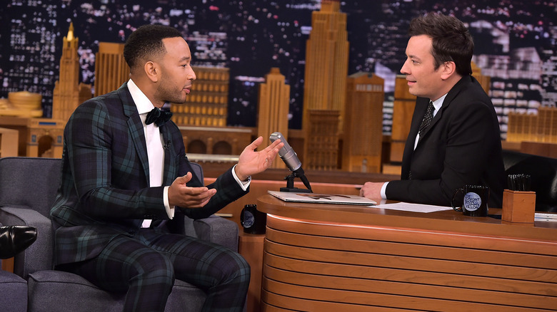 Jimmy Fallon interviewing John Legend