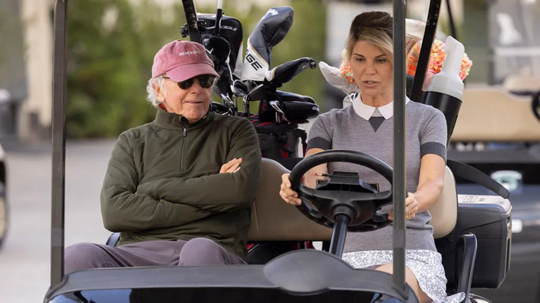 Larry David with Lori Loughlin