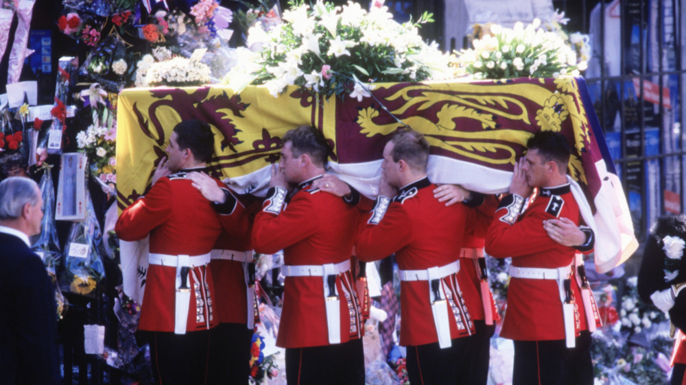 Welsh guards carried Princess Diana's coffin at her funeral