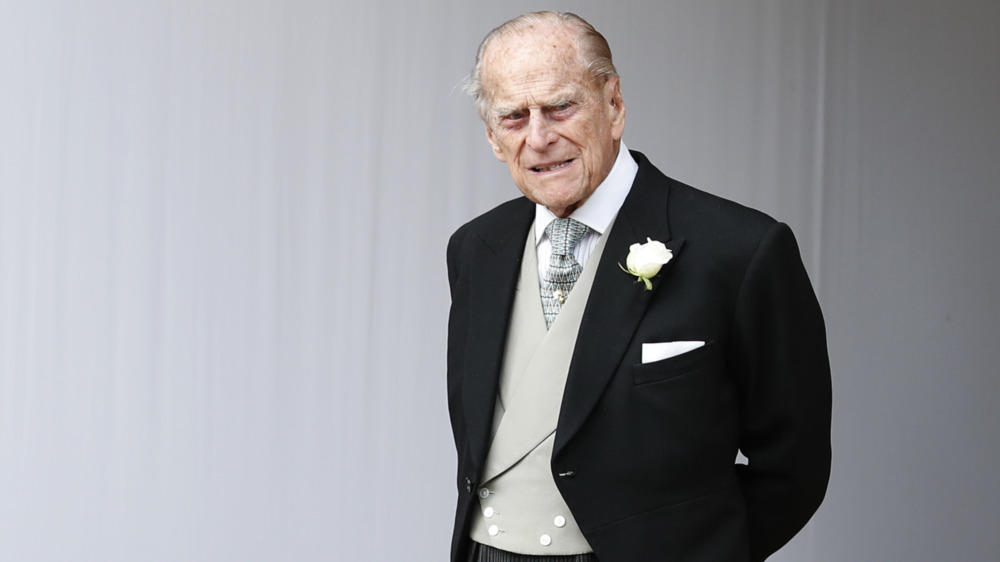 Prince Philip in a suit and tie