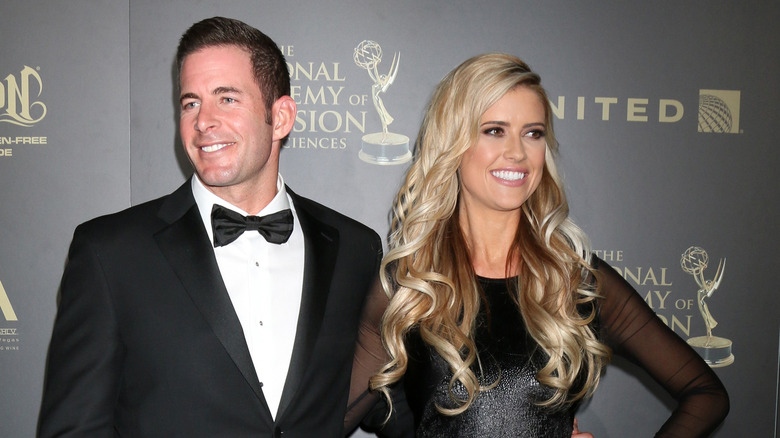 Tarek El Moussa Christina Hall posing