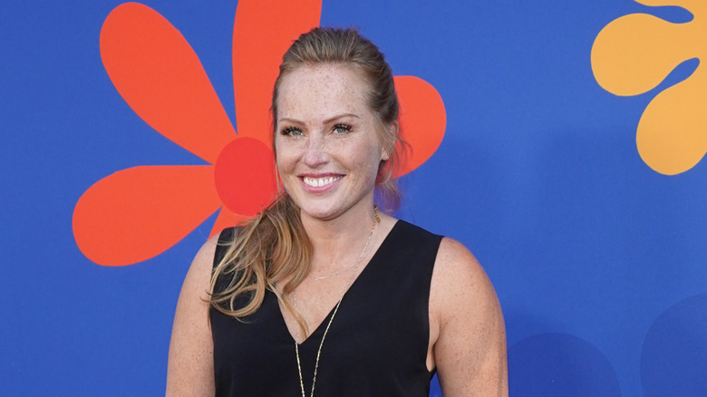 Mina Starsiak Hawk at premiere of HGTV's "A Very Brady Renovation"