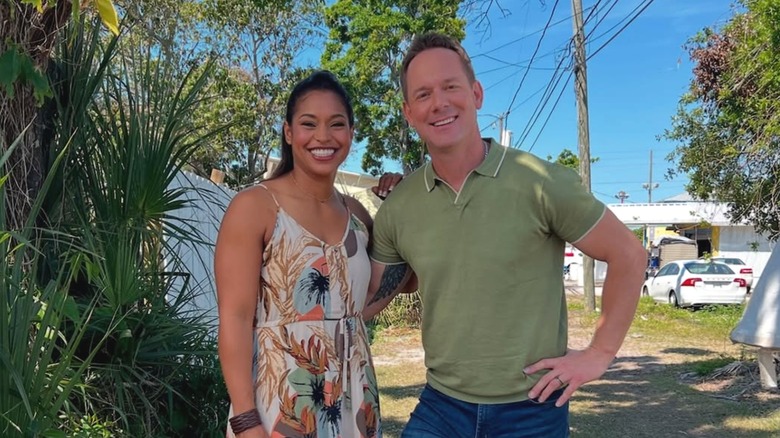 Mika and Brian Kleinschmidt posing for a photo