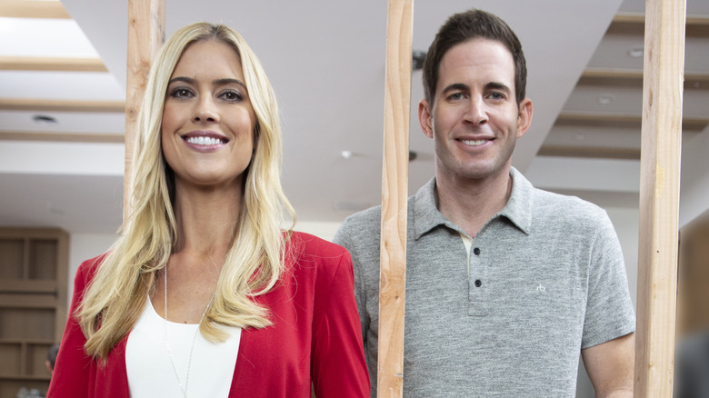 Tarek El Moussa and Christina Hall smiling