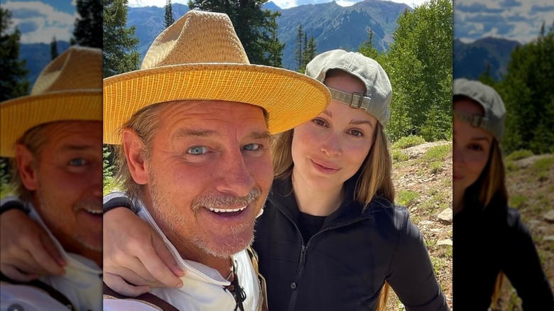 Ty Pennington and wife Kellee Merrell in Aspen, Colorado.
