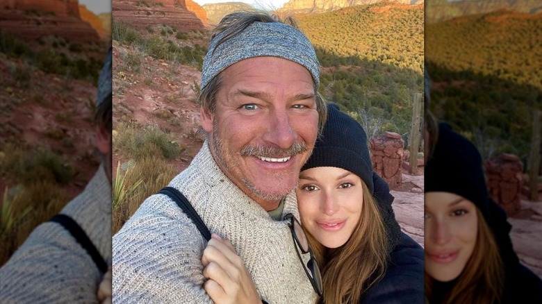 Ty Pennington and Kellee Merrell embracing in a photo taken in Canada.