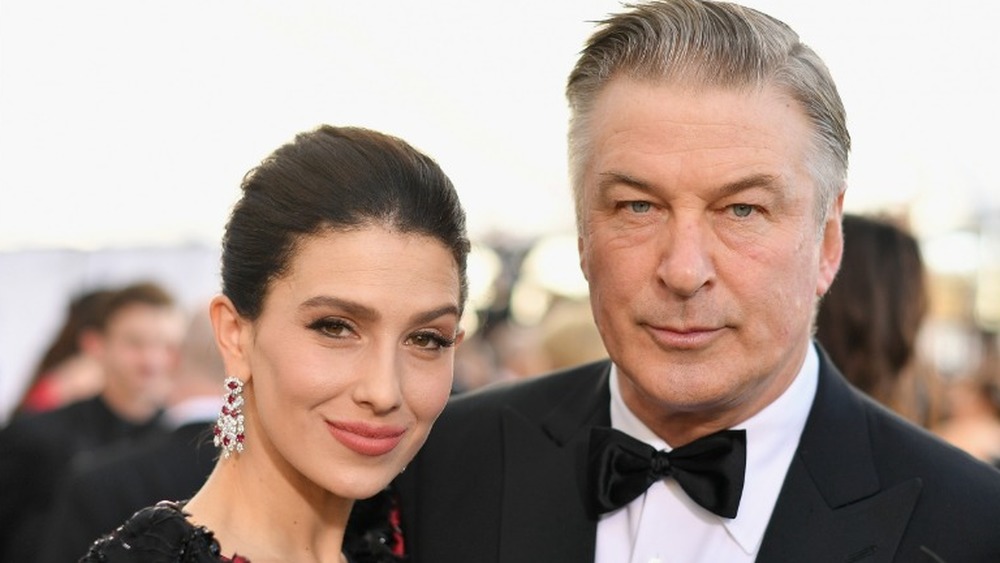 Hilaria Baldwin (L) and Alec Baldwin attend the 25th Annual Screen Actors Guild Awards 2019