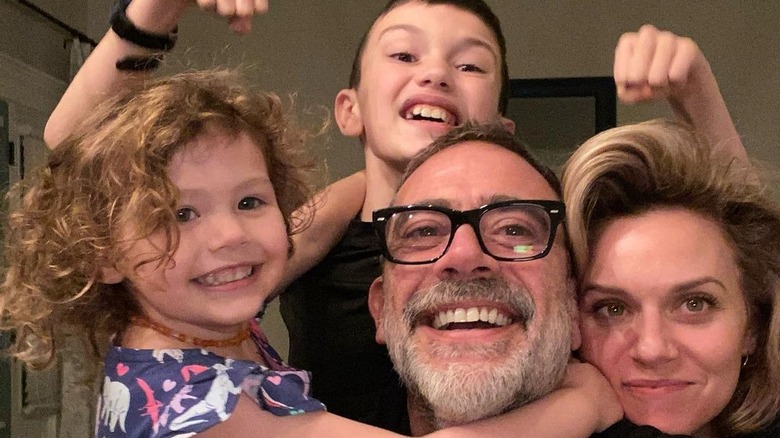 Jeffrey Dean Morgan and Hilarie Burton with kids