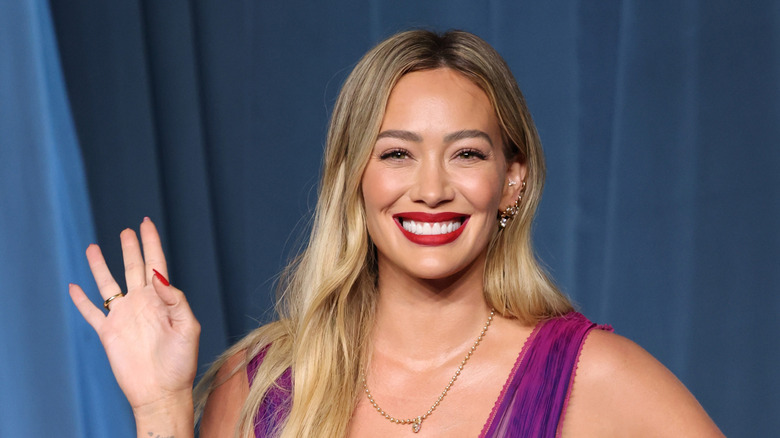 Hilary Duff smiles in 2025