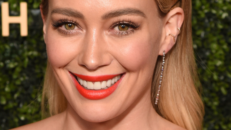 Hilary Duff smiling