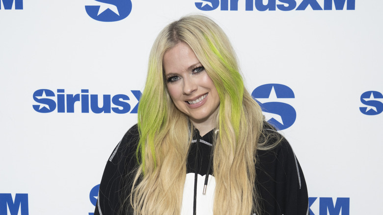 Singer Avril Lavigne smiling