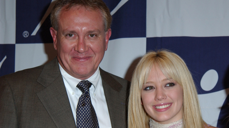 Hilary Duff and her father, Bob