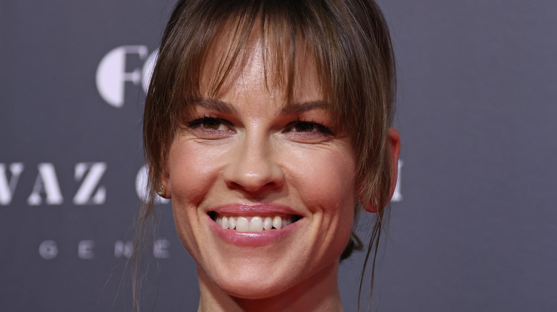 Hilary Swank smiles