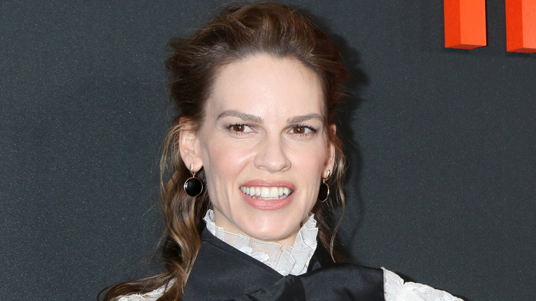 Hilary Swank smiling