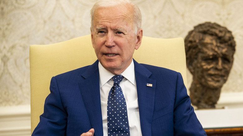 Joe Biden in the Oval Office 