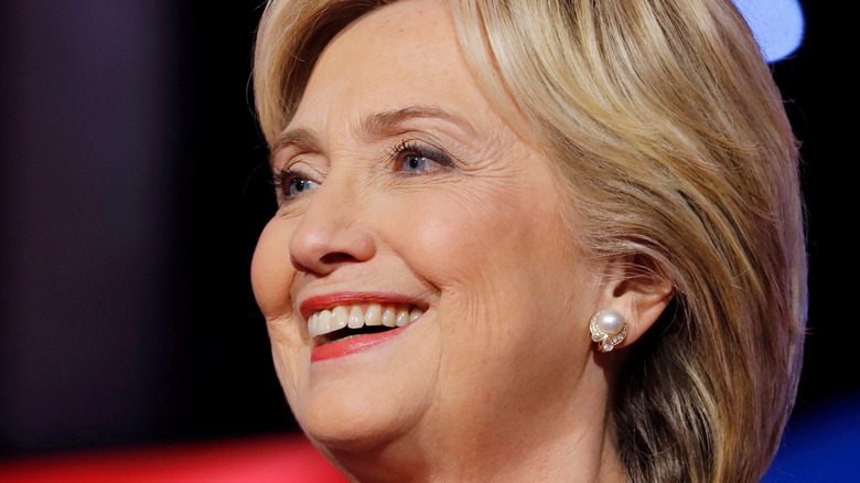 Hillary Clinton smiling at an event 