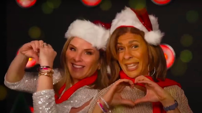 Jenna Bush Hager and Hoda Kotb in Carefee Christmas video