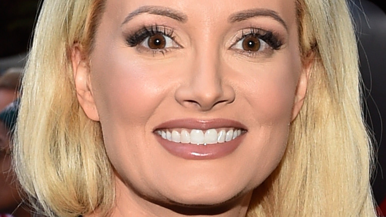 Holly Madison smiling in Las Vegas