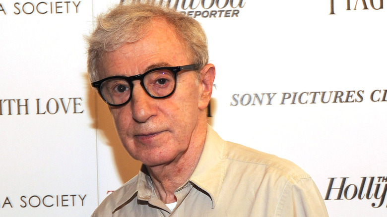 Woody Allen posing
