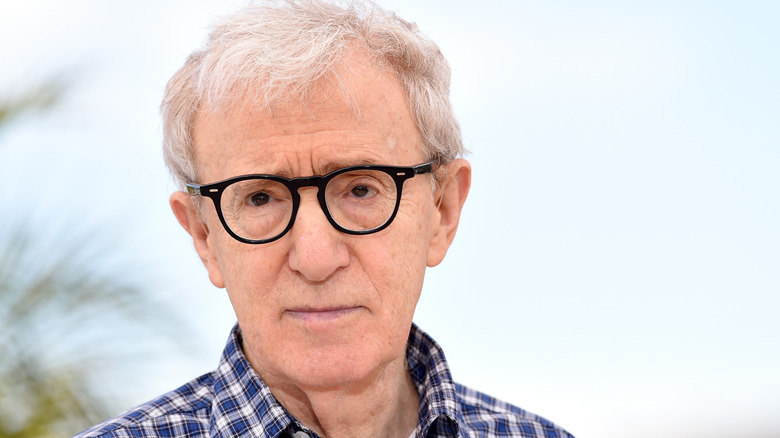 Woody Allen frowning