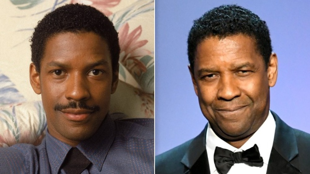 Denzel Washington as a younger and older man