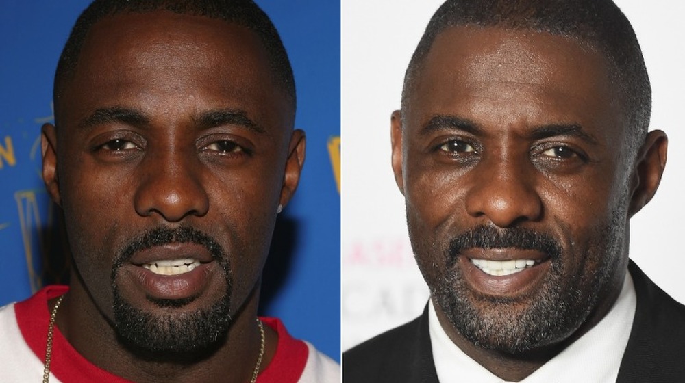 Idris Elba as a younger and older man