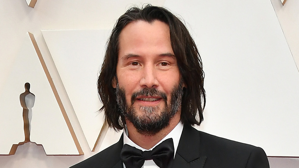 Keanu Reeves smiling